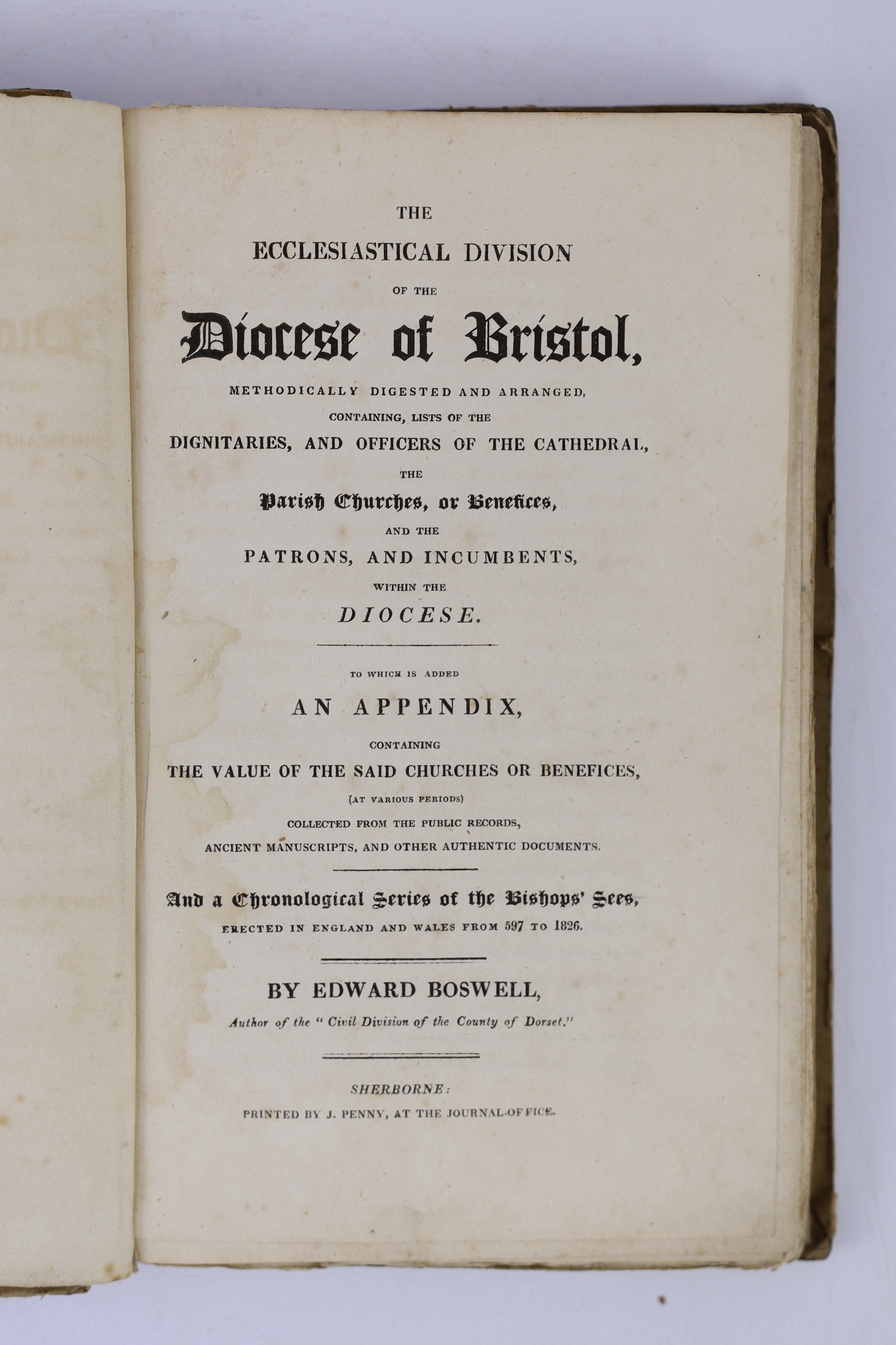 SOMERSET, BRISTOL: Somerton, W.H. - A Narrative of the Bristol Riots .. consequent on the arrival of the Recorder, Sir C. Wetherell, to open the Commission of Assize ...4th edition.